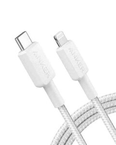 white braided wire usb