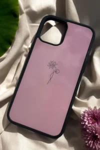 Cute simple pink iphone back cover